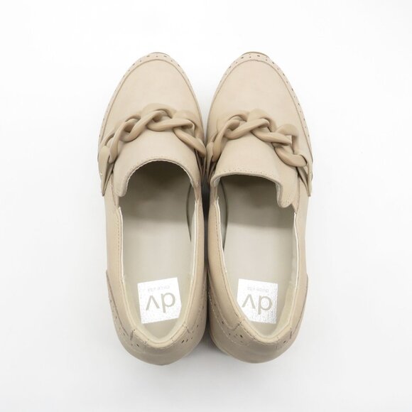 Dolce Vita Women's Beige Platform Loafers 9.5 Chain Detail NEW - Picture 4 of 7